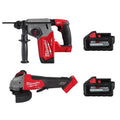 18V Lithium-Ion Brushless Cordless SDS-Plus Rotary Hammer with Grinder and Two 6.0 Ah Batteries B183