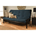 Black Navy Suede Queen Size Futon Sofa Bed K314086