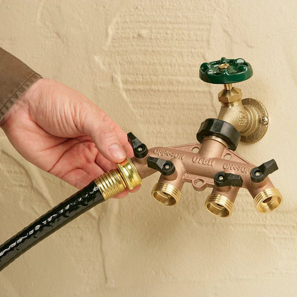 Brass Hose Faucet Manifold Q70350