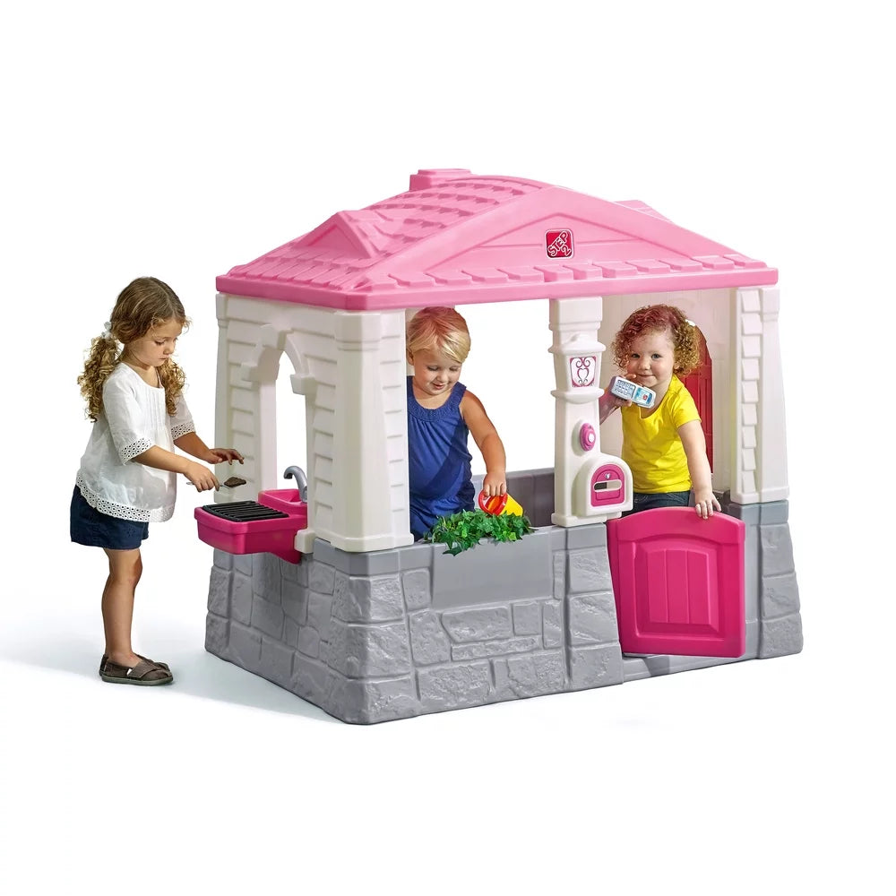 Brown Plastic Kids Playhouse G3204
