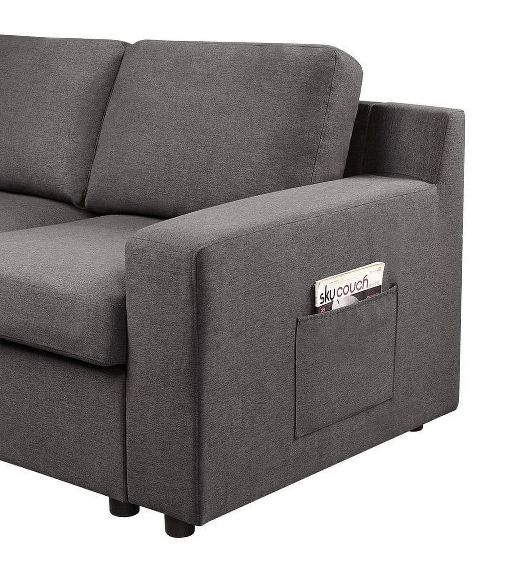 Linen U-Shape Sectional Sofa Chaise L746