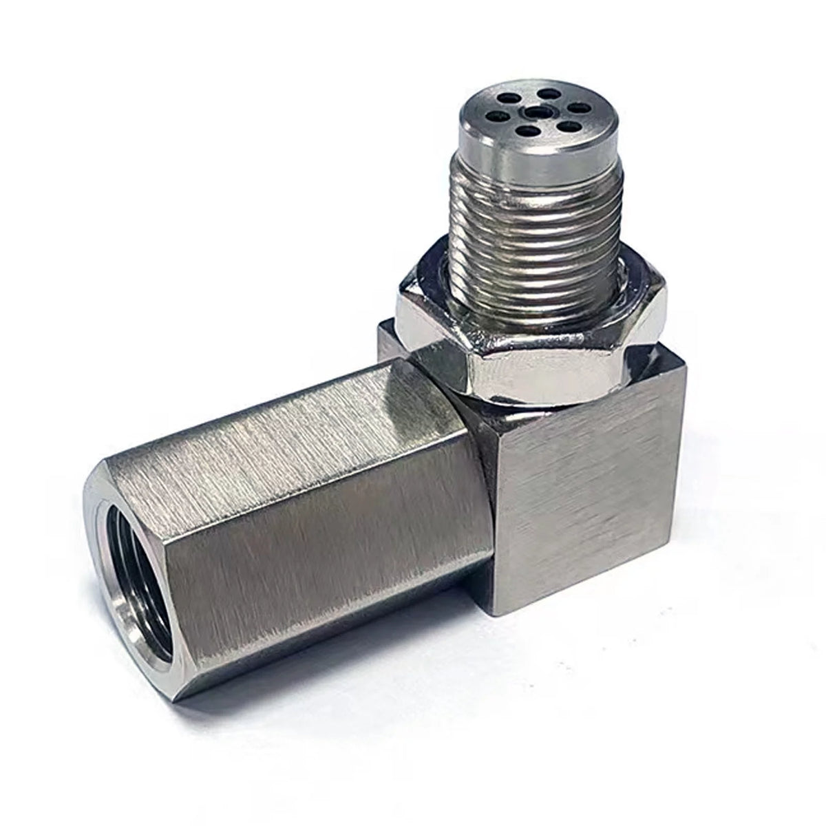 5 Pcs M18x1.5 90-Degree 304 Stainless Steel 02 Sensor Adapter I629580