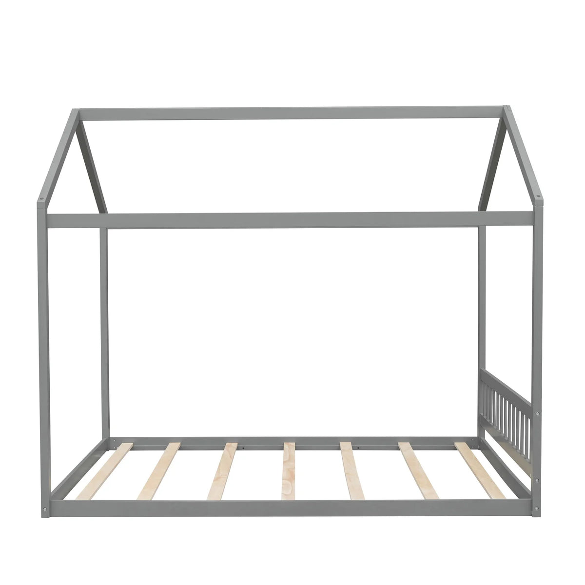 Queen Size Wood Tent Bed with Roof Z5511