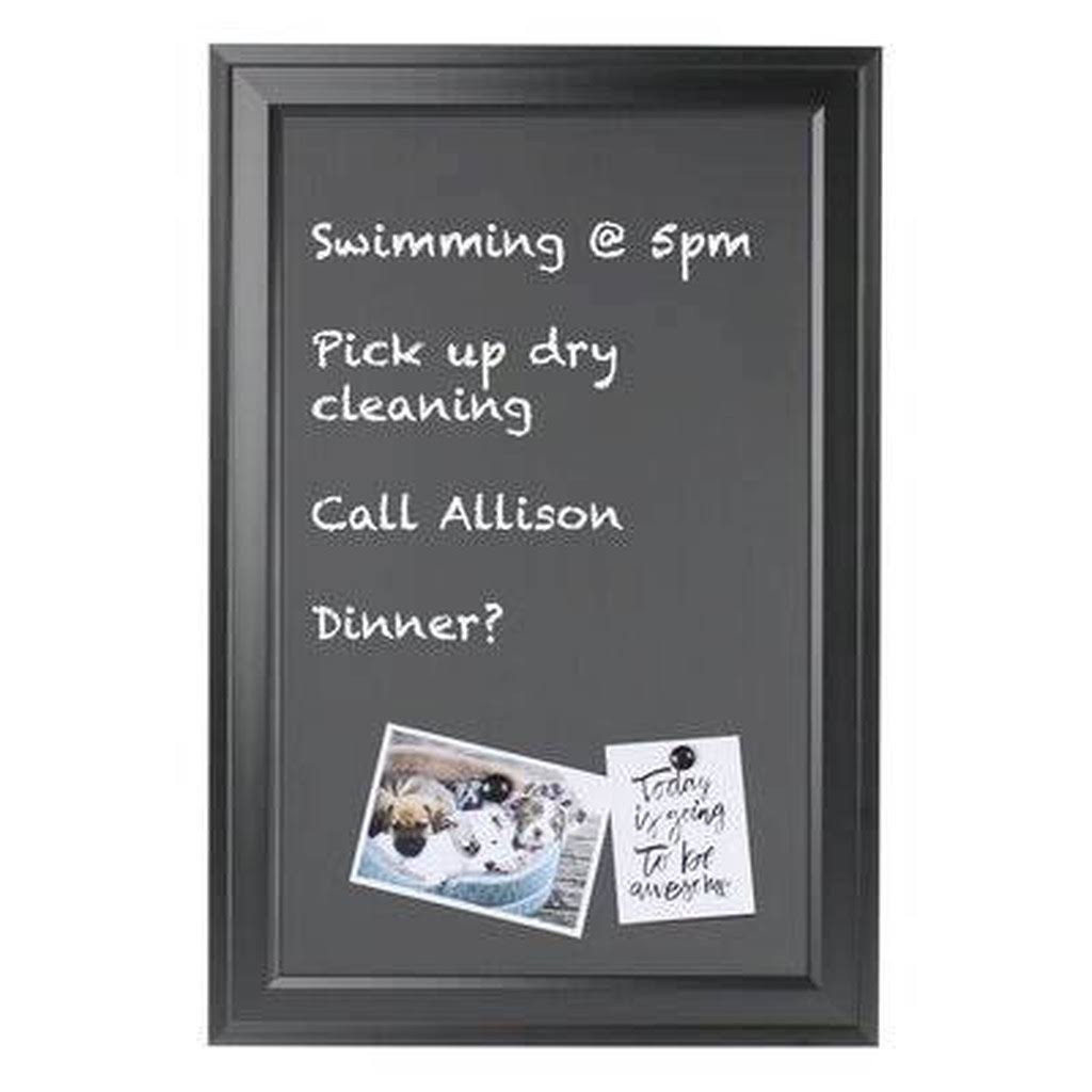 Magnetic Chalkboard 18.5" H x 27.5" W Black V4127