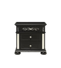 Black Nightstand with USB Port L6813