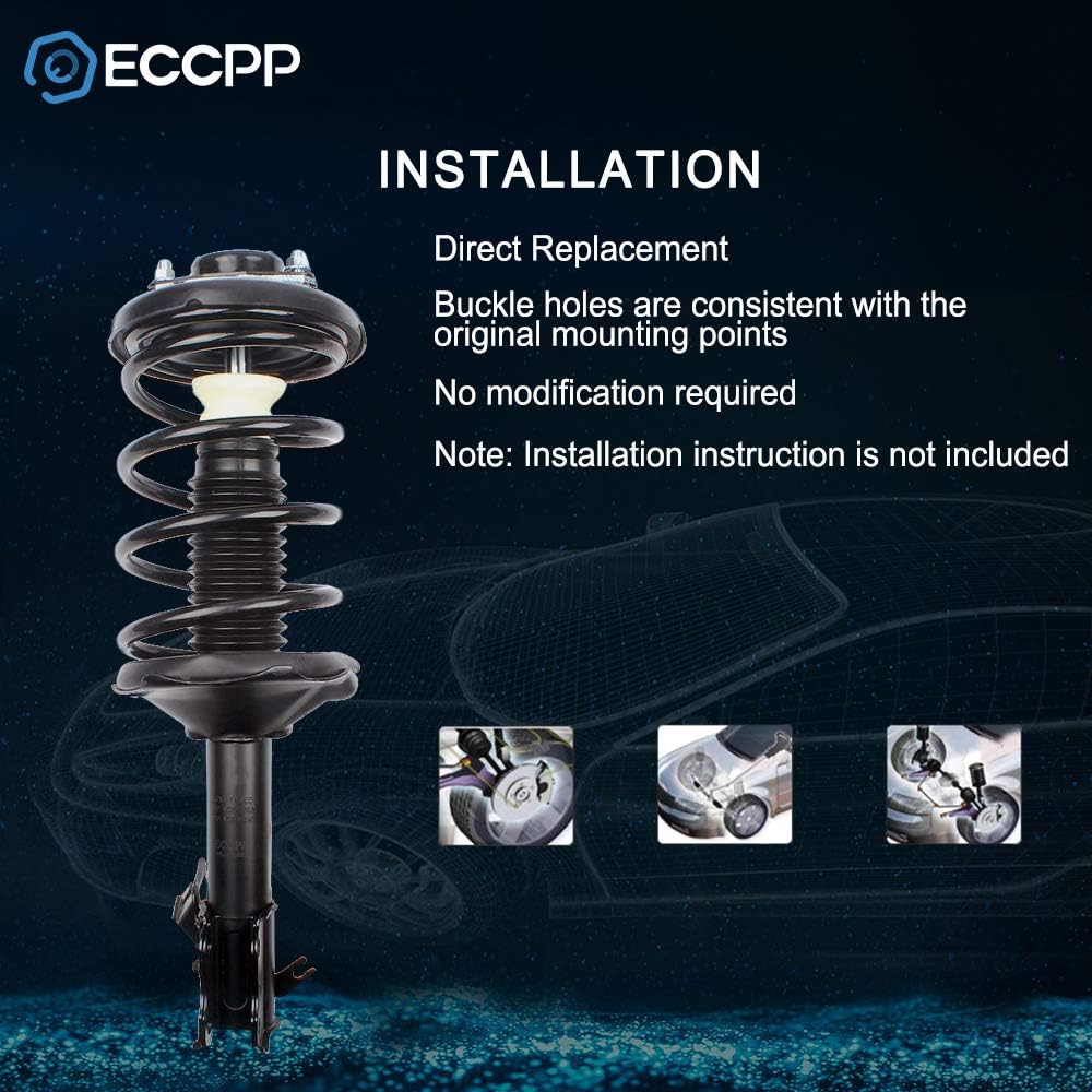 Complete Struts Spring Assembly Front Shock Absorber Set of 2 F2513