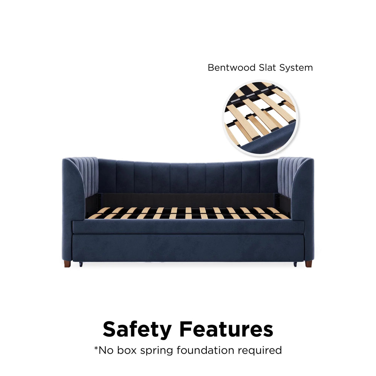 Upholstered Daybed with Trundle P677