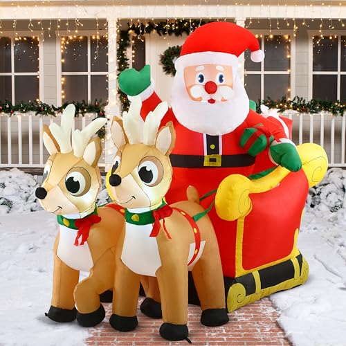6 FT Inflatable Christmas Yard Decoration with Built-in LED Z893