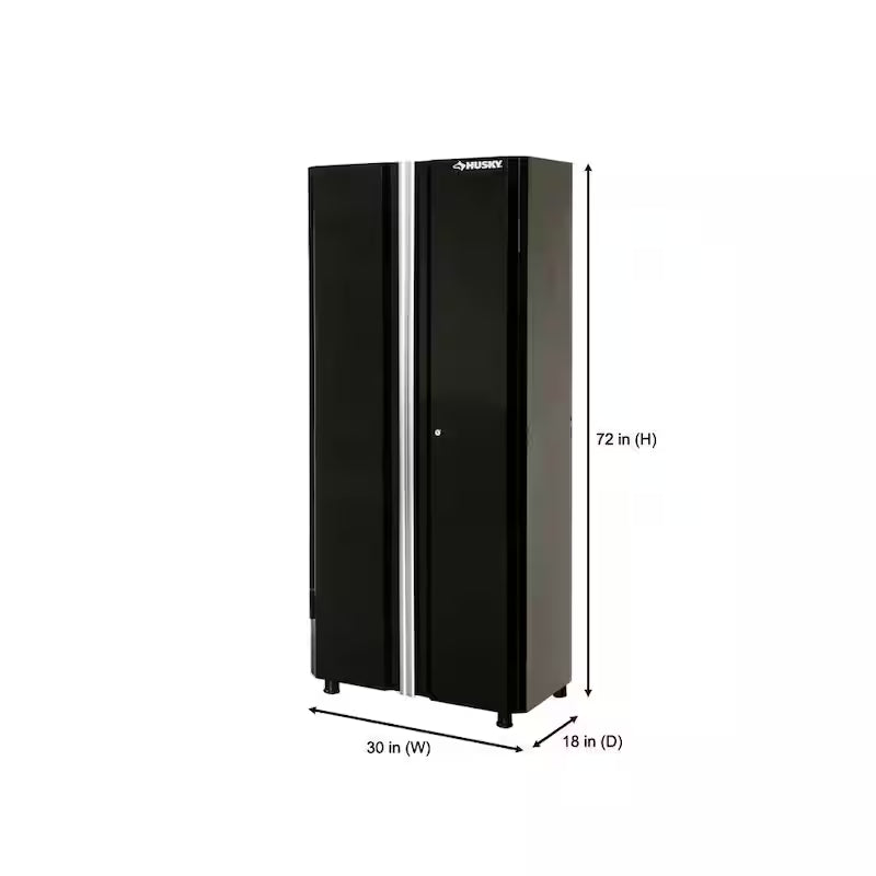 24-Gauge Steel Freestanding Garage Cabinet in Black A940480
