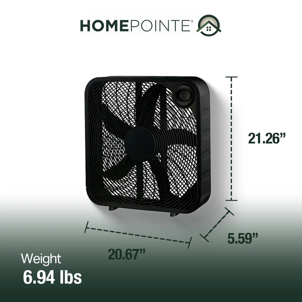 3 Speed 20 Inch Box Fan A294