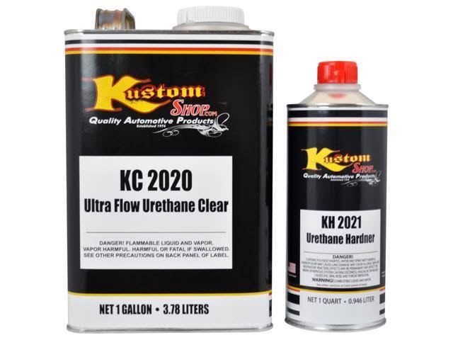 White Low VOC Urethane Basecoat Clearcoat Auto Paint Medium Gallon Kit M1857