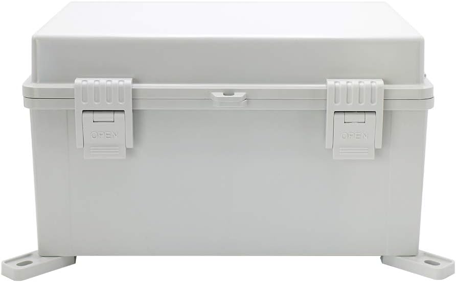 Grey Weatherproof Plastic Electrical Box with Lock R155