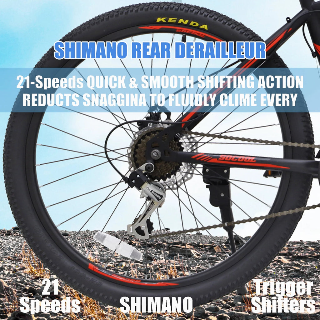26 Inch 21 Speed Mountain Bike with Dual Disc Brakes F915619