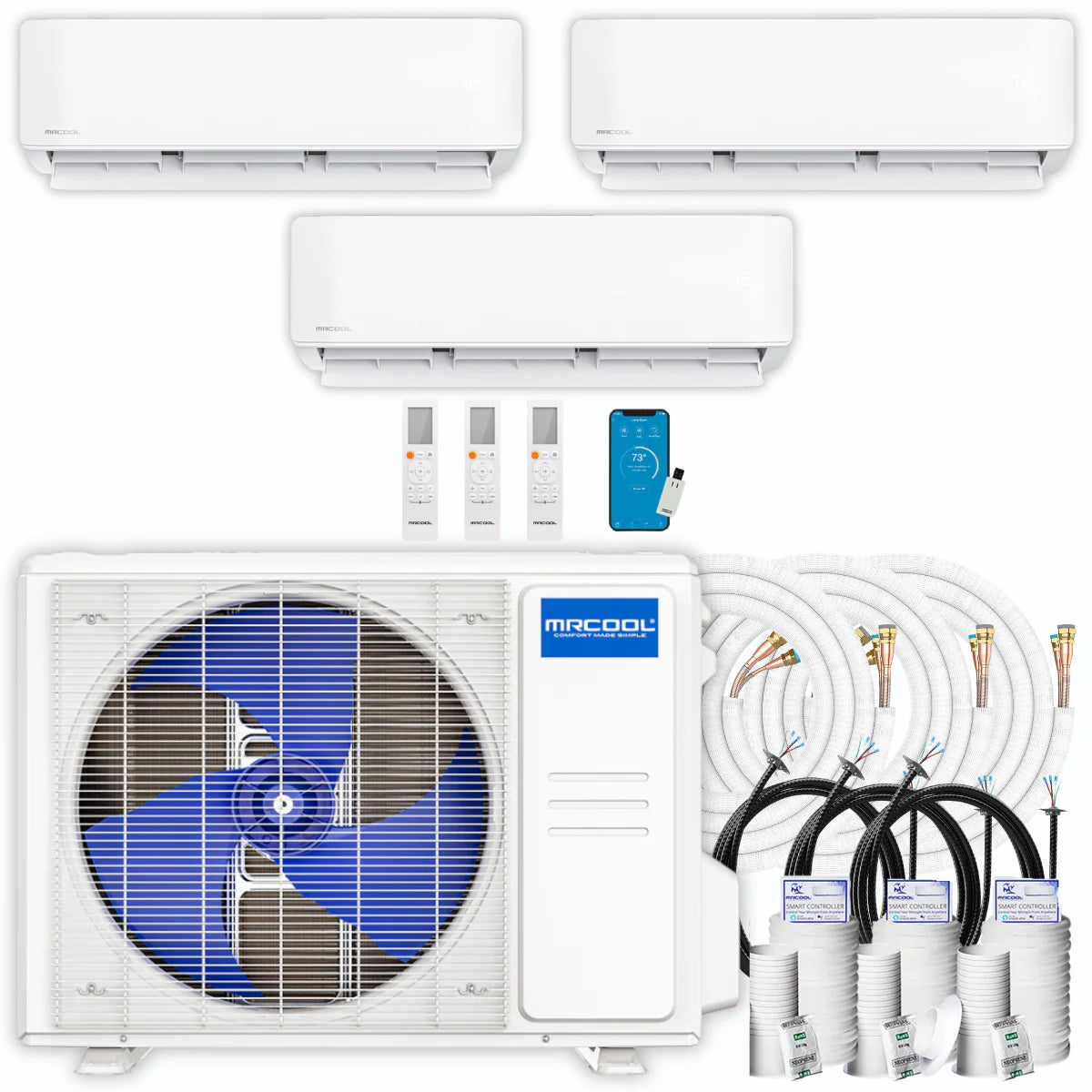 42,000 BTU 3 Zone Ductless Air Conditioner and Heat Pump A127613