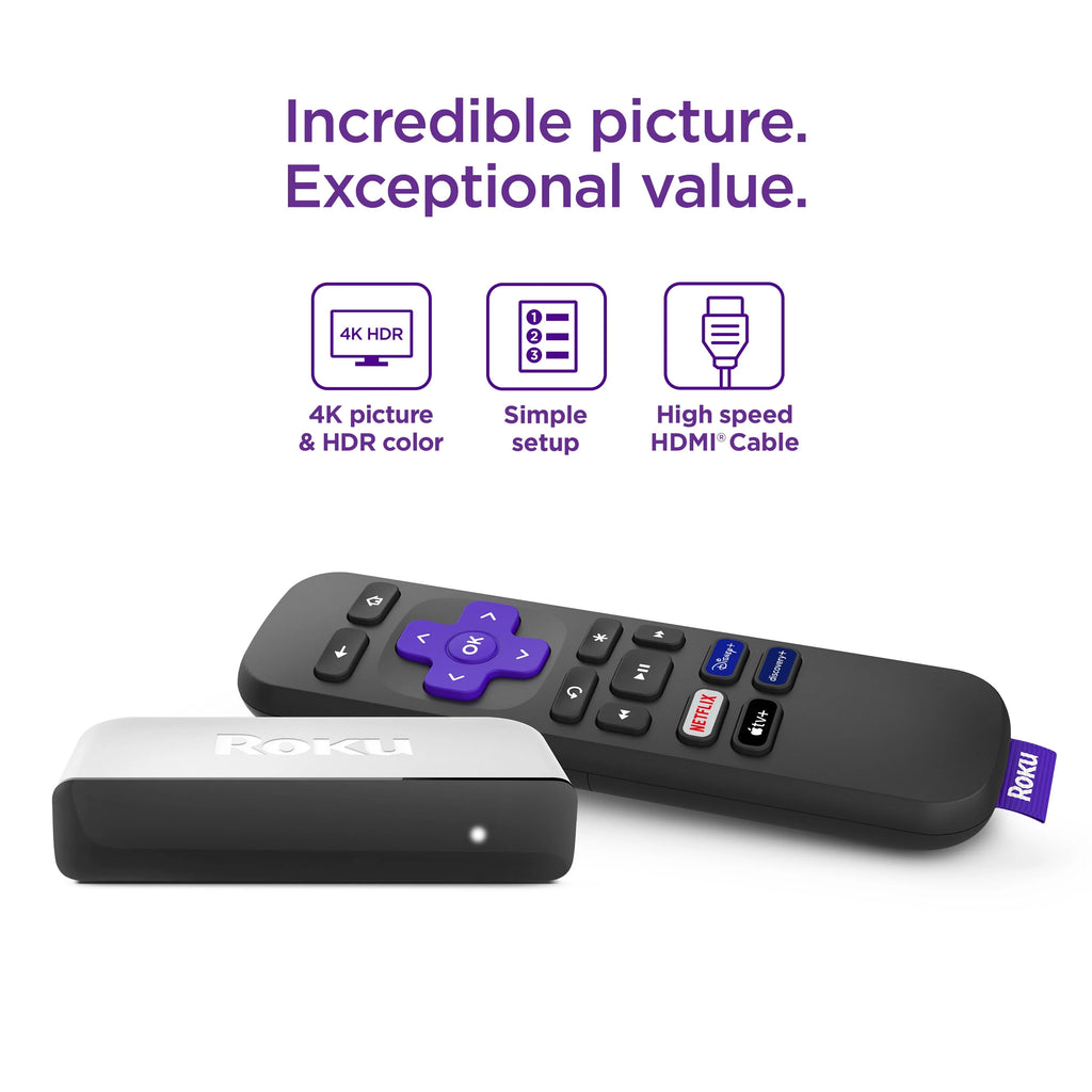 4K HDR Streaming Media Player with HDMI Cable and Remote Y3941