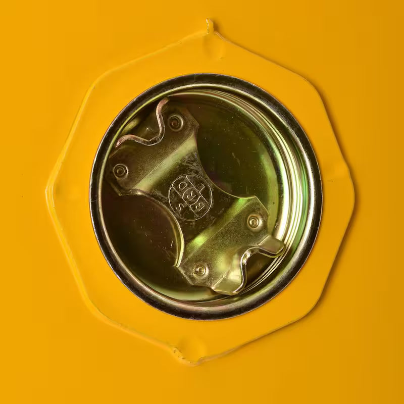 Yellow Steel Freestanding Garage Cabinet I2917