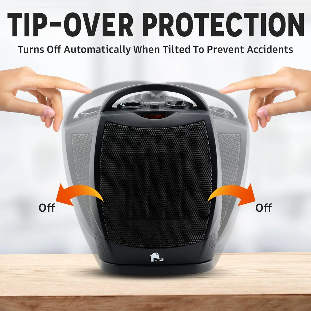 Portable Electric Space Heater 1500W/750W Oscillating T50123