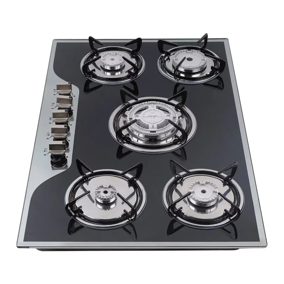 5 Burner Tempered Glass Gas Cooktop E87237