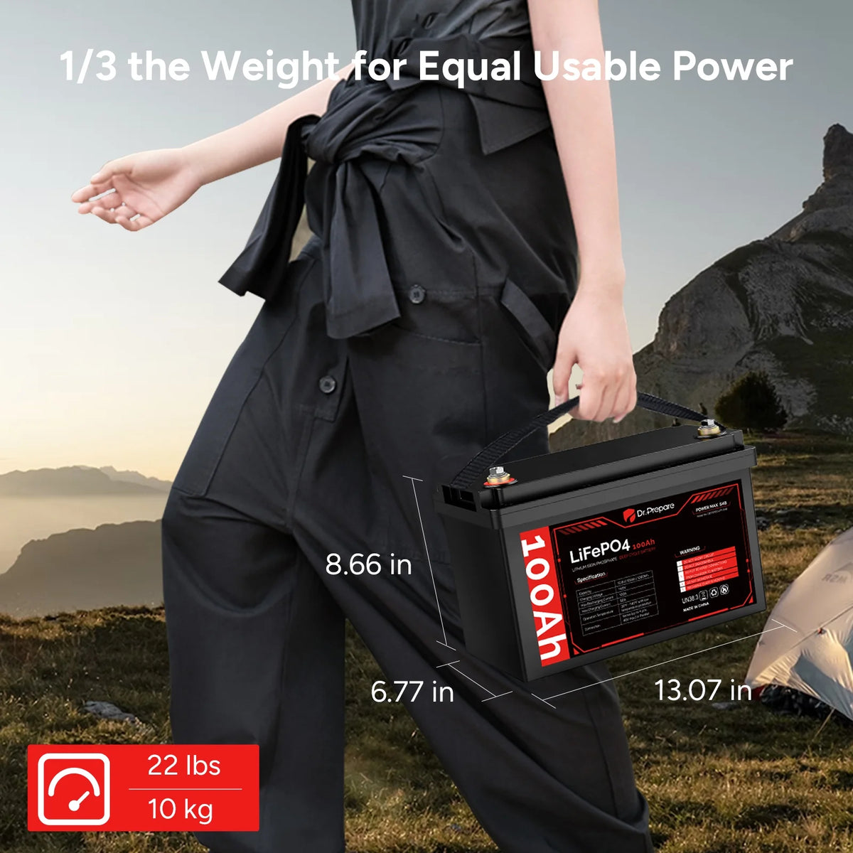 12V 100Ah LiFePO4 Lithium Deep Cycle Battery K450