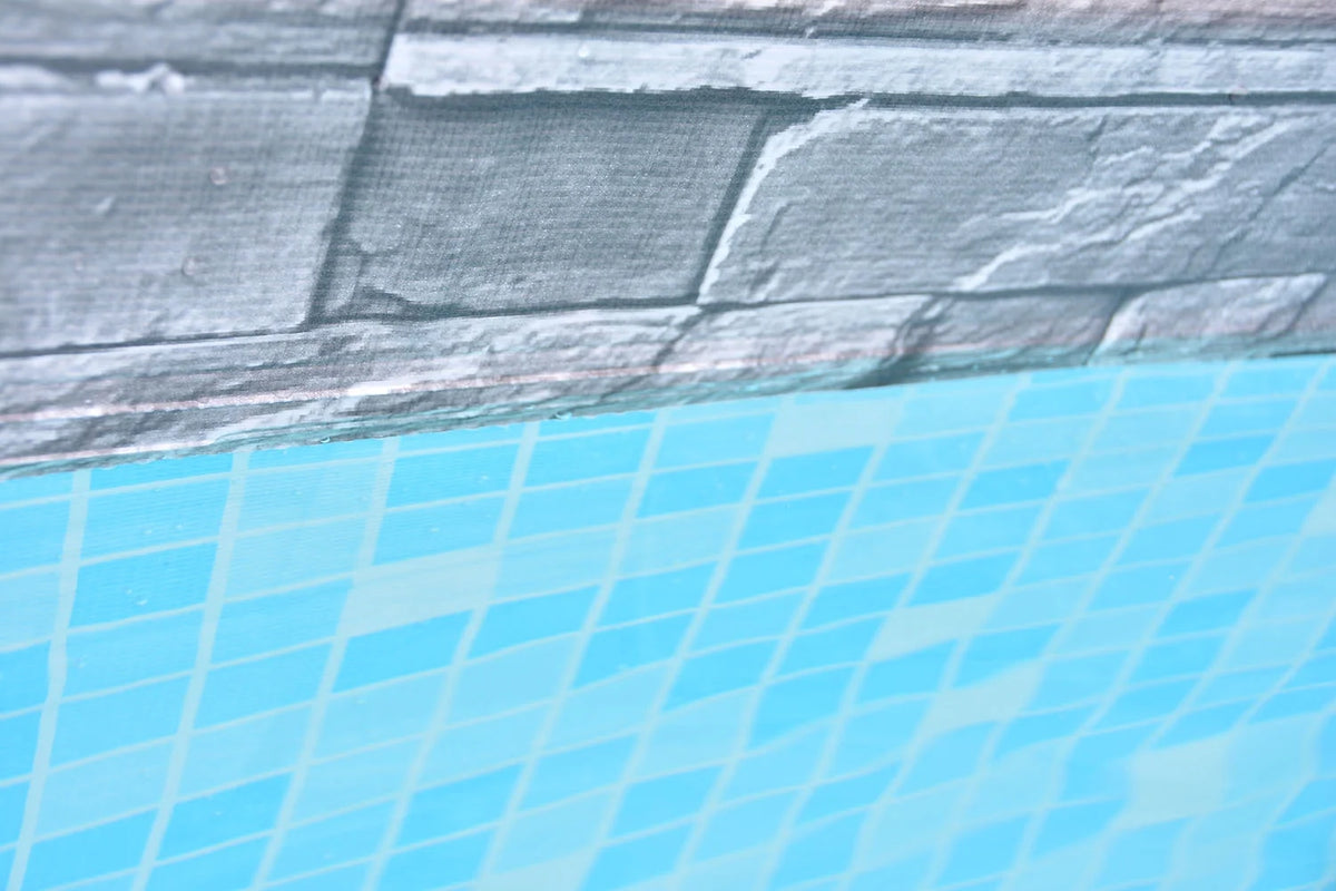 12 ft. Grey Stone Round Above Ground Pool Y541557
