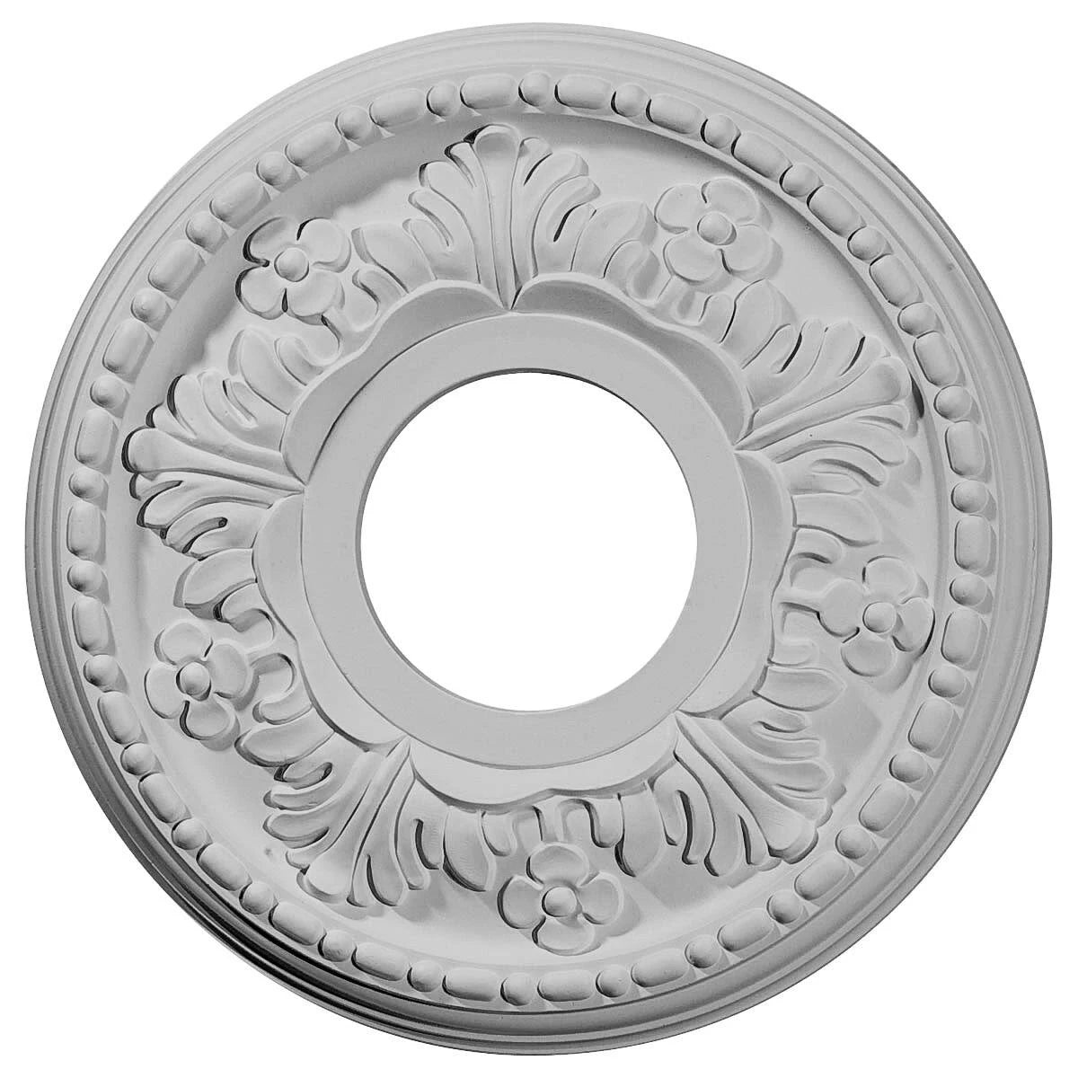 11 7/8 inch x 3 5/8 inch x 7/8 inch Hand-Painted Ceiling Medallion F5556