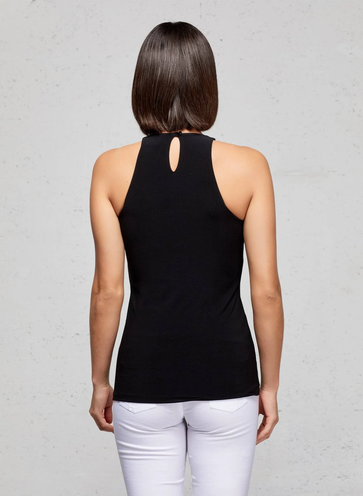 Wrinkle Free Travel Tank Black / L F143698