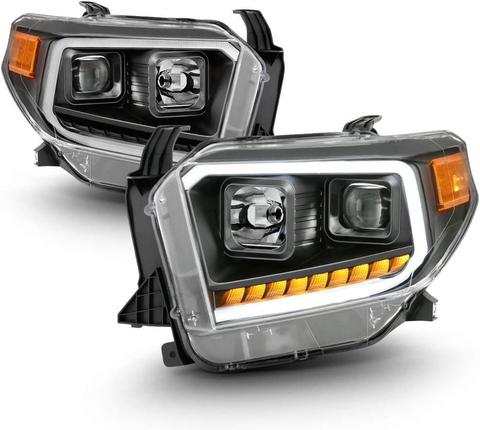 Black Projector Headlights Driver & Passenger C3107