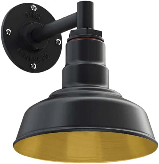 8 inch Dome 16 inch Gooseneck Outdoor Wall Mounted Barn Light X41161