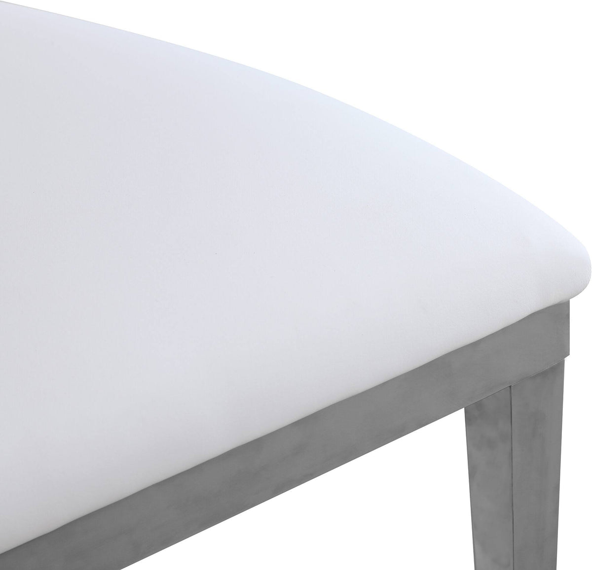 White Faux Leather Dining Chair Set of 2 P46560