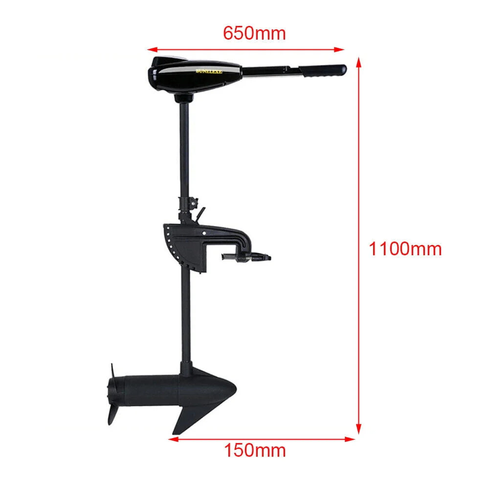 12V Electric Outboard Motor Trolling Engine 58LBS V3719