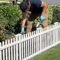 White Vinyl 3 Panels Garden Fence Kit O7437
