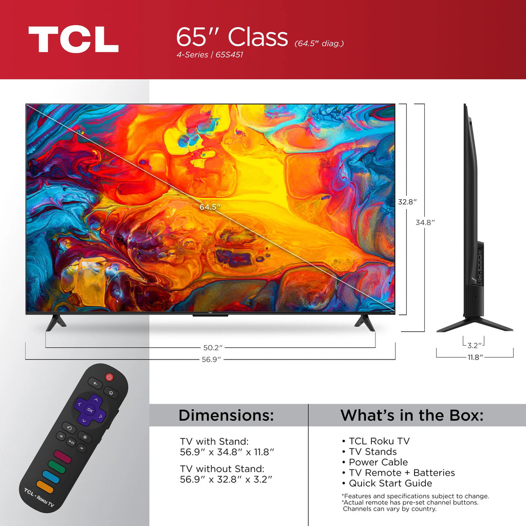 65 Class 4K UHD HDR Smart TV I377950