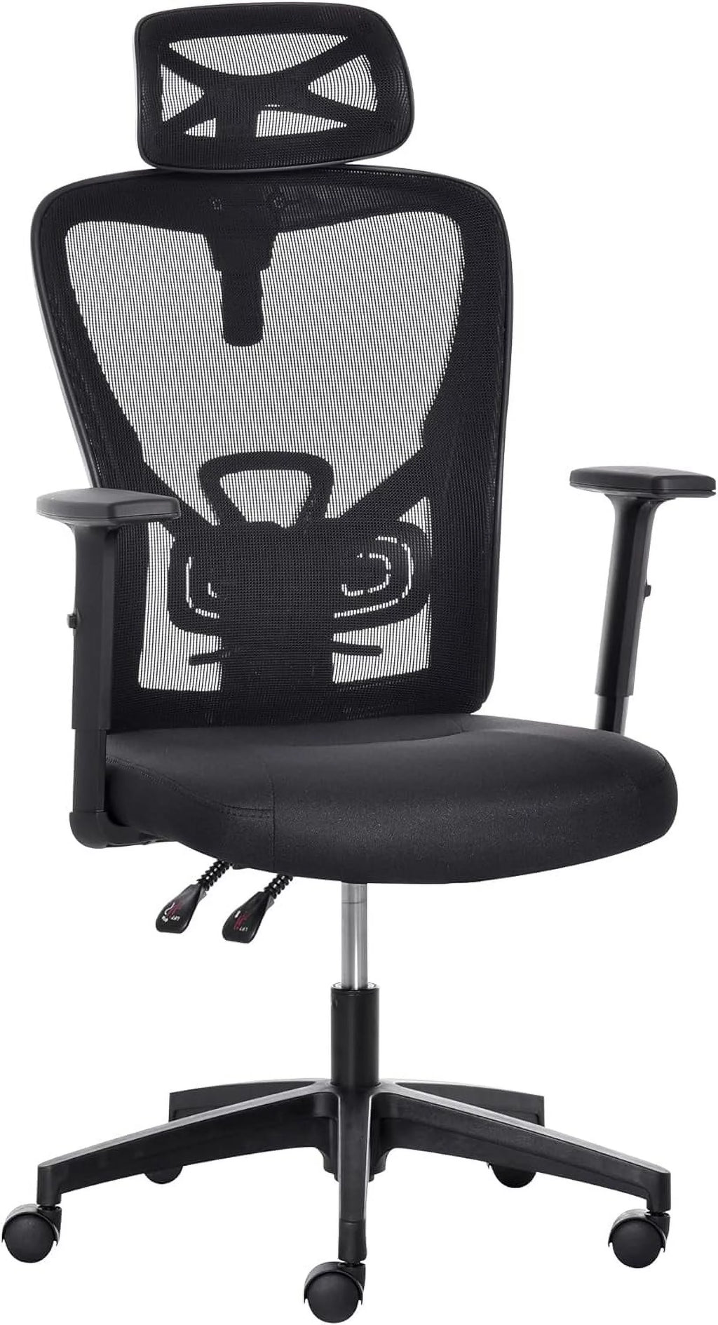 Black Ergonomic Mesh Office Chair with Lumbar Support D699