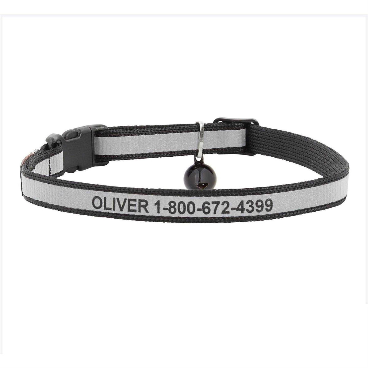 Nylon Personalized Breakaway Cat Collar with Bell J2831