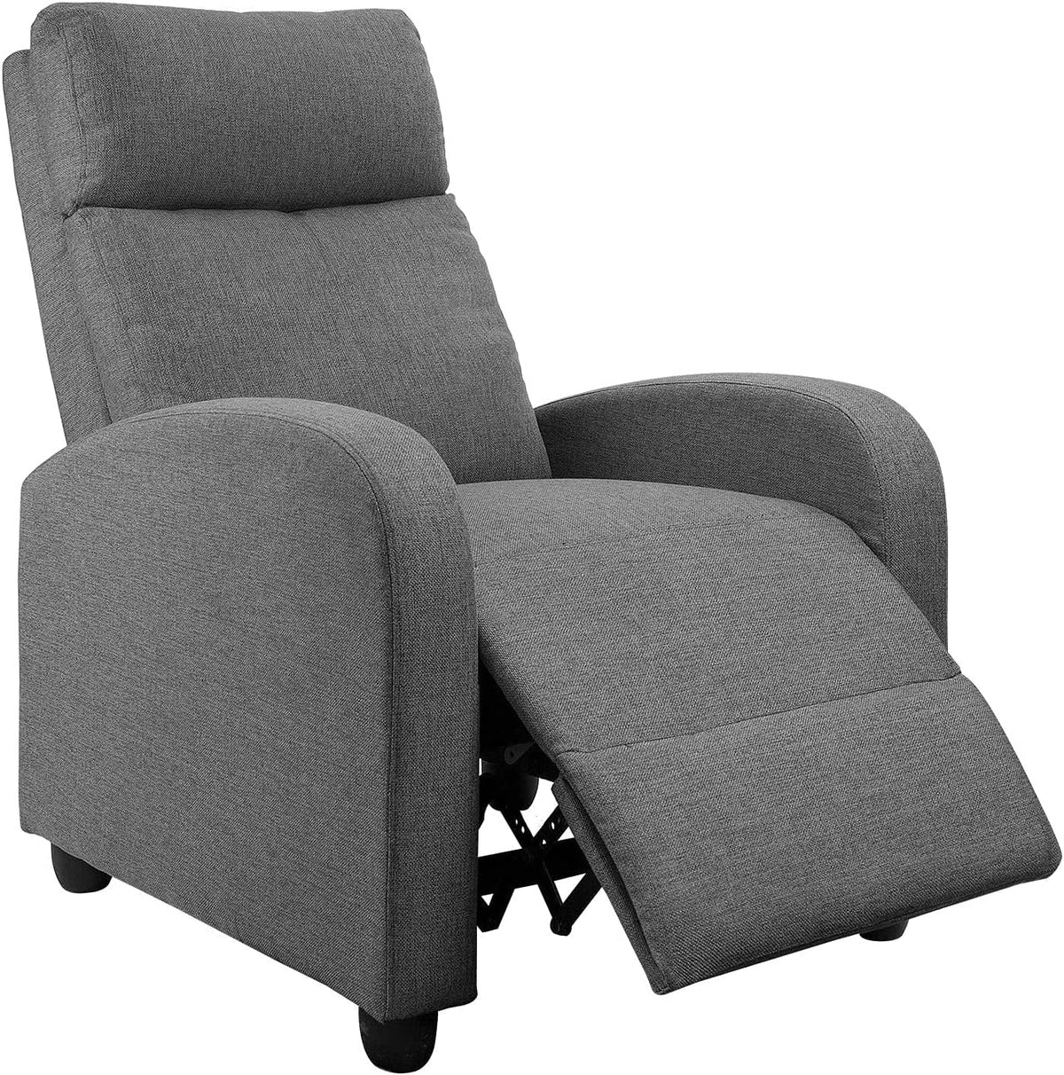 Light-Blue Fabric Recliner Chair B509
