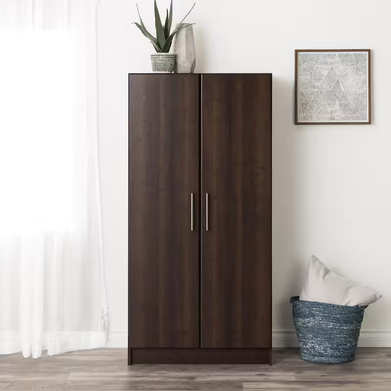 Wood Freestanding Garage Cabinet in Espresso W37779