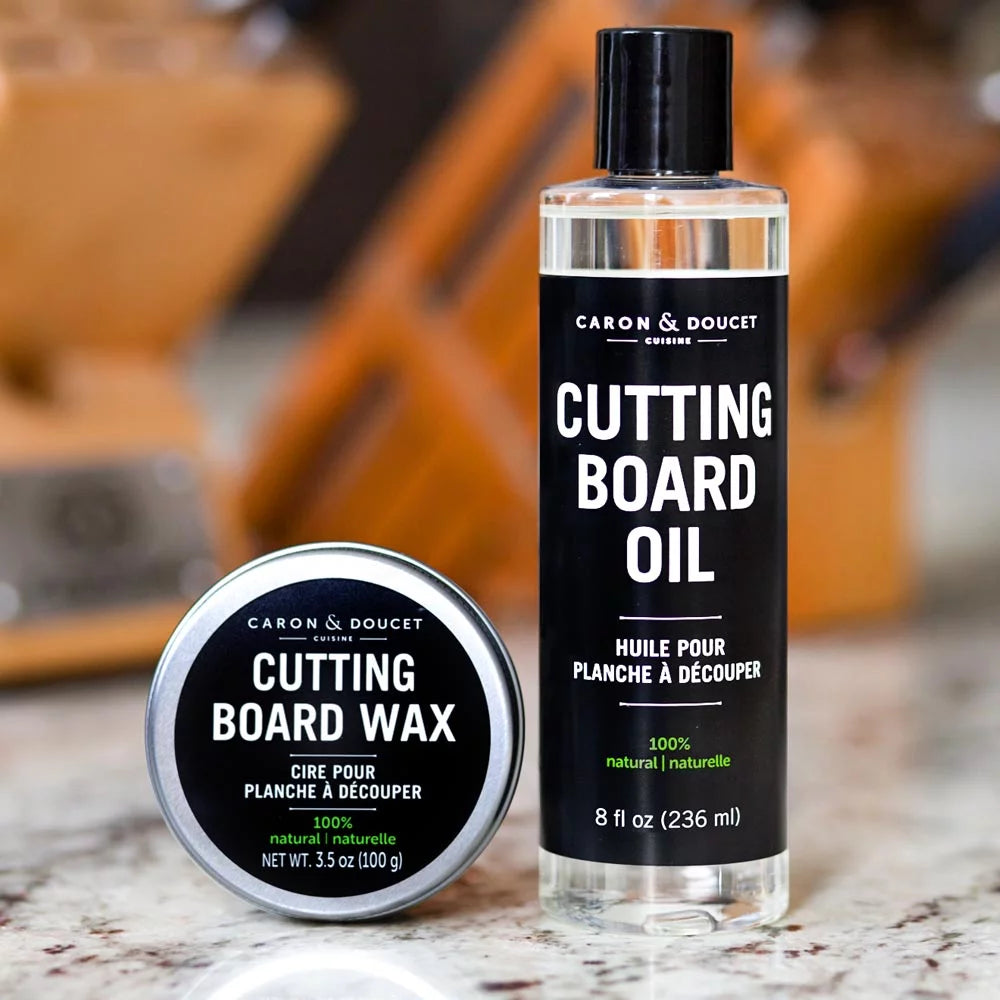 Cutting Board & Butcher Block Conditioning Oil & Wood Finishing Wax Bundle N29709