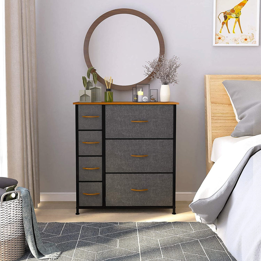 Cool Gray 7 Drawer Fabric Dresser Y232649