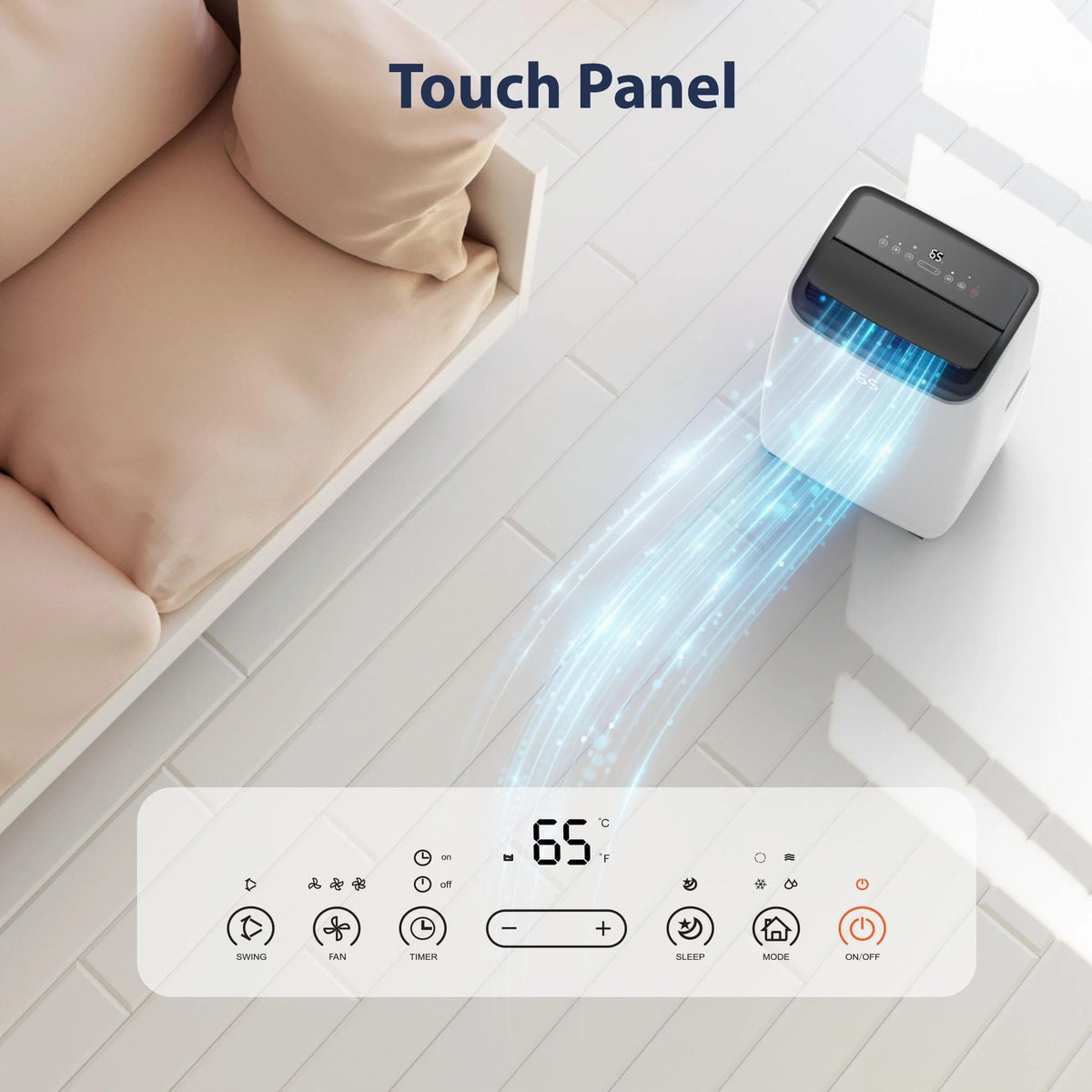 14,000 BTU 3-in-1 Portable Air Conditioner with Remote Control G38879