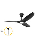 Black 52 Outdoor Ceiling Fan with Downrod D418015