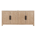 Modern Farmhouse Credenza in Natural Oak Wood Z976