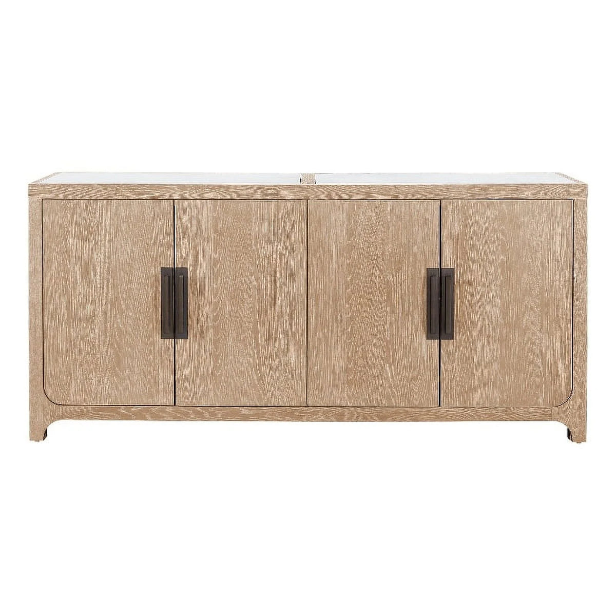 Modern Farmhouse Credenza in Natural Oak Wood Z976