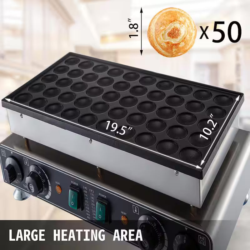 50 PCS 1700 W Commercial Electric Waffle Maker R57431