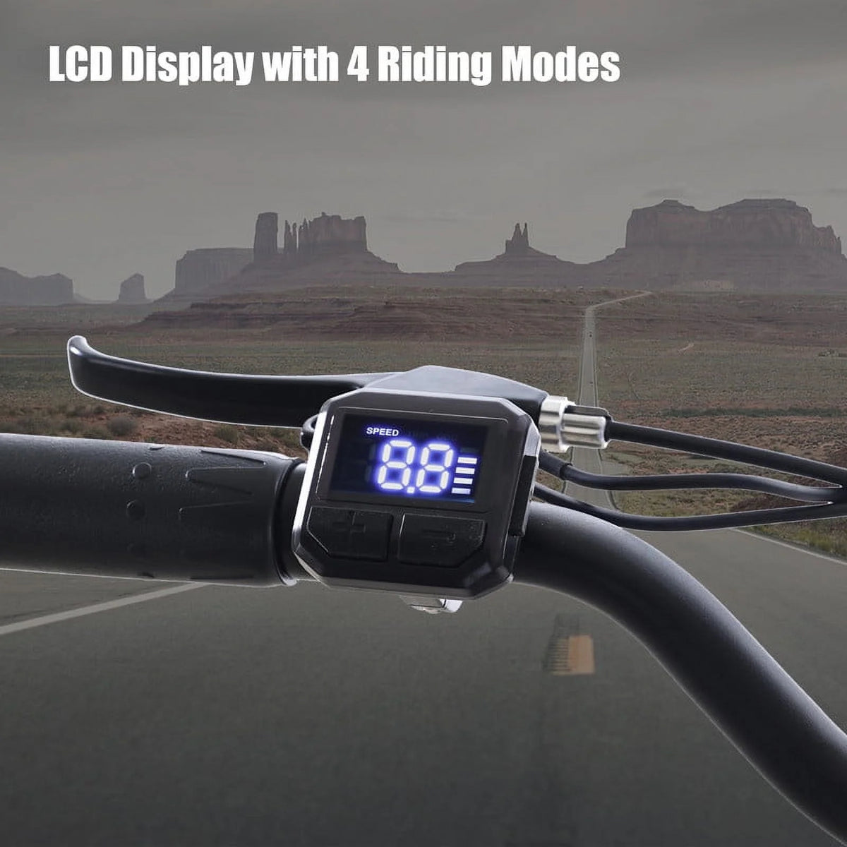 White 26” 350W Electric Bike with Removable Battery S8066