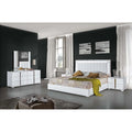 White High Gloss King Size 5-Piece Bedroom Set W55029