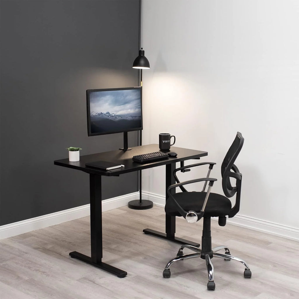 Dark Walnut 43 X 24 Inch Height Adjustable Standing Desk V297
