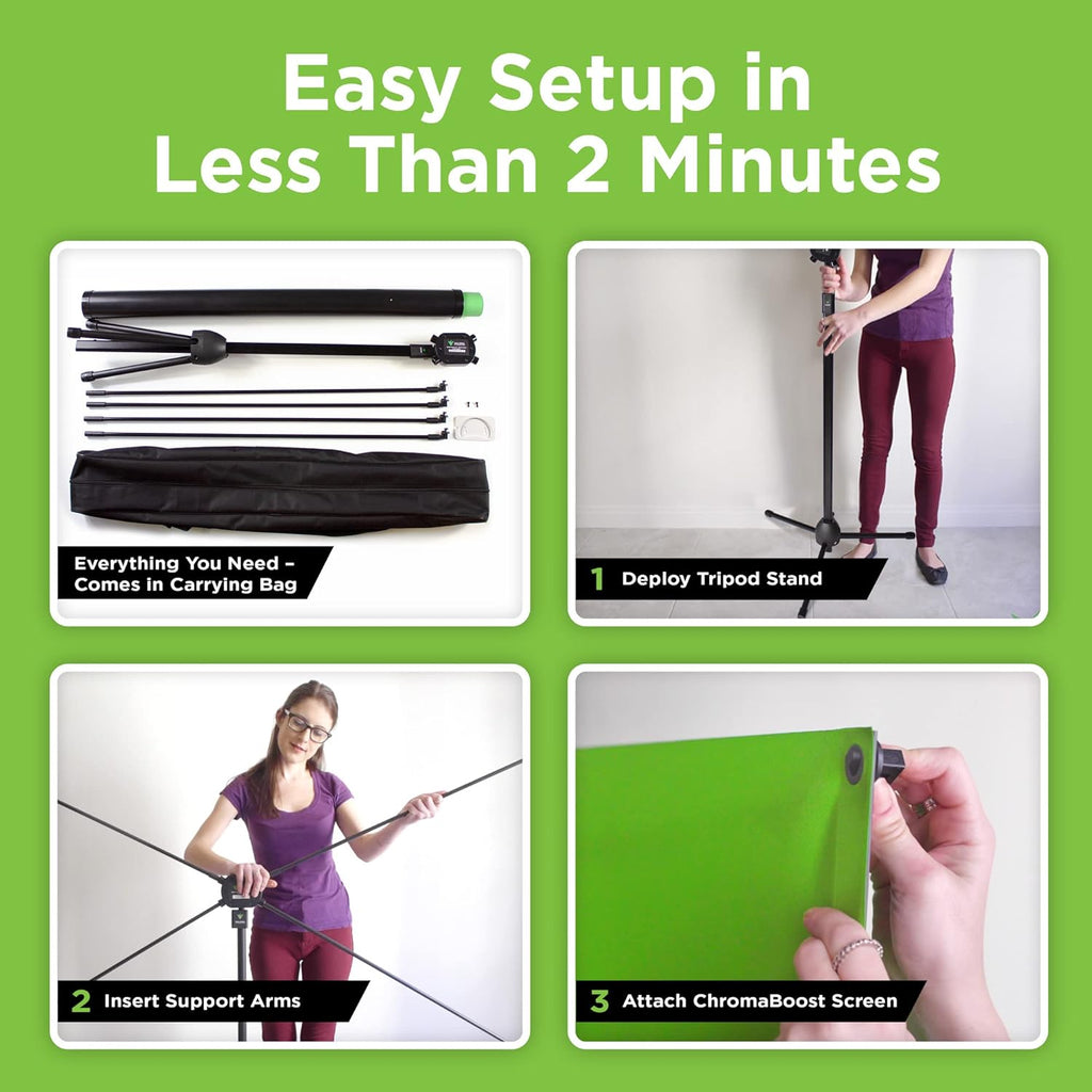 Green Screen with Stand Portable Chroma Key Panel L1277
