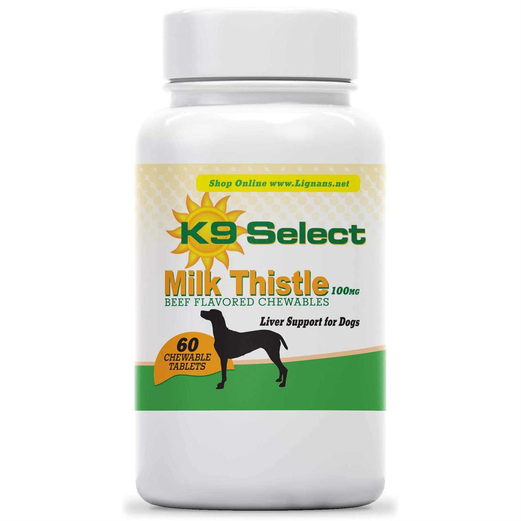 Milk Thistle for Dogs 100mg 60 Beef Flavored Tablets X754229