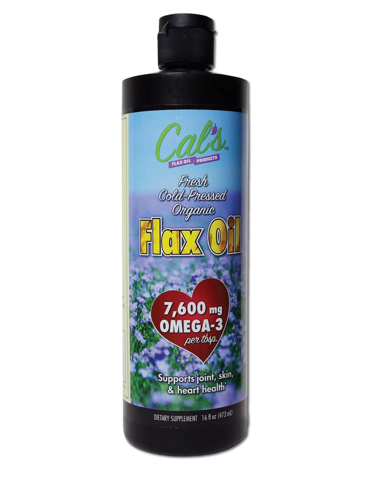 Cold-Pressed Unrefined Flaxseed Oil 16 oz J7744