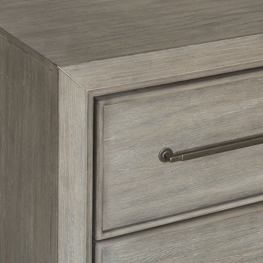 Gray Wood 6 Drawers Dresser E35610